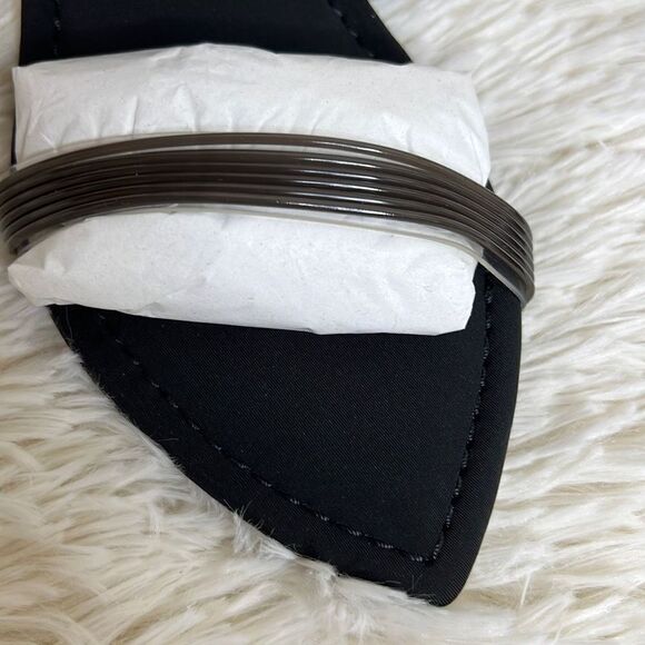 Good American Cinder-F*-Rella Wedge Lucite Heels Size 7.5 New - Picture 5 of 11